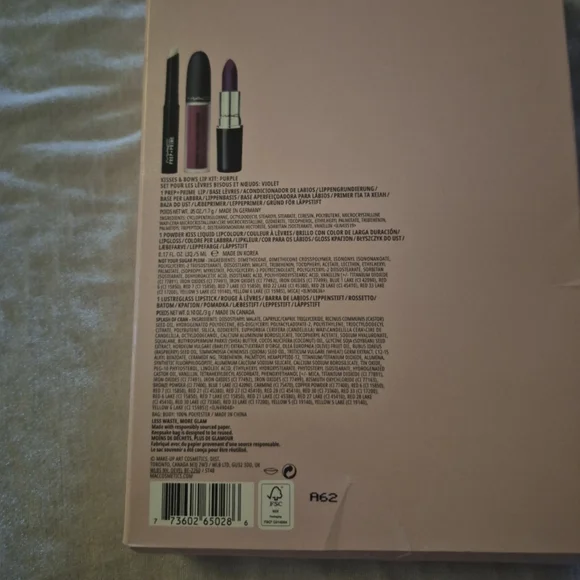 MAC Cosmetic Kisses & Bows Lip Kit Purple - Picture 7 of 7